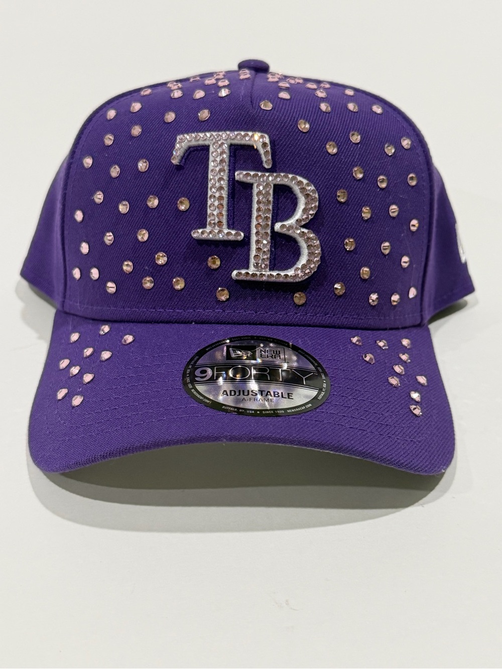Tampa Bay Rays New Era 9Forty A-Frame Custom bling rhinestone hat NEW